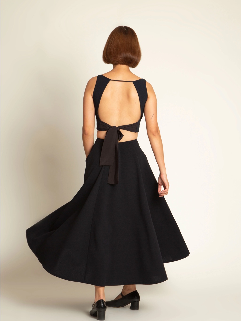 La Lan Bralette Open Back Top W/ Tie (Petite/Reg) — image 2 of 6